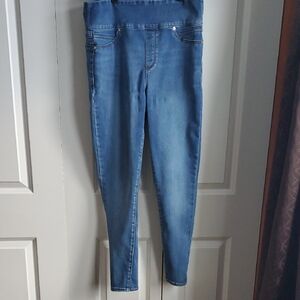 Pull On Denim Leggings Jeggings